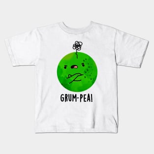 Grum-pea Cute Grumpy Pea Veggie Pun Kids T-Shirt